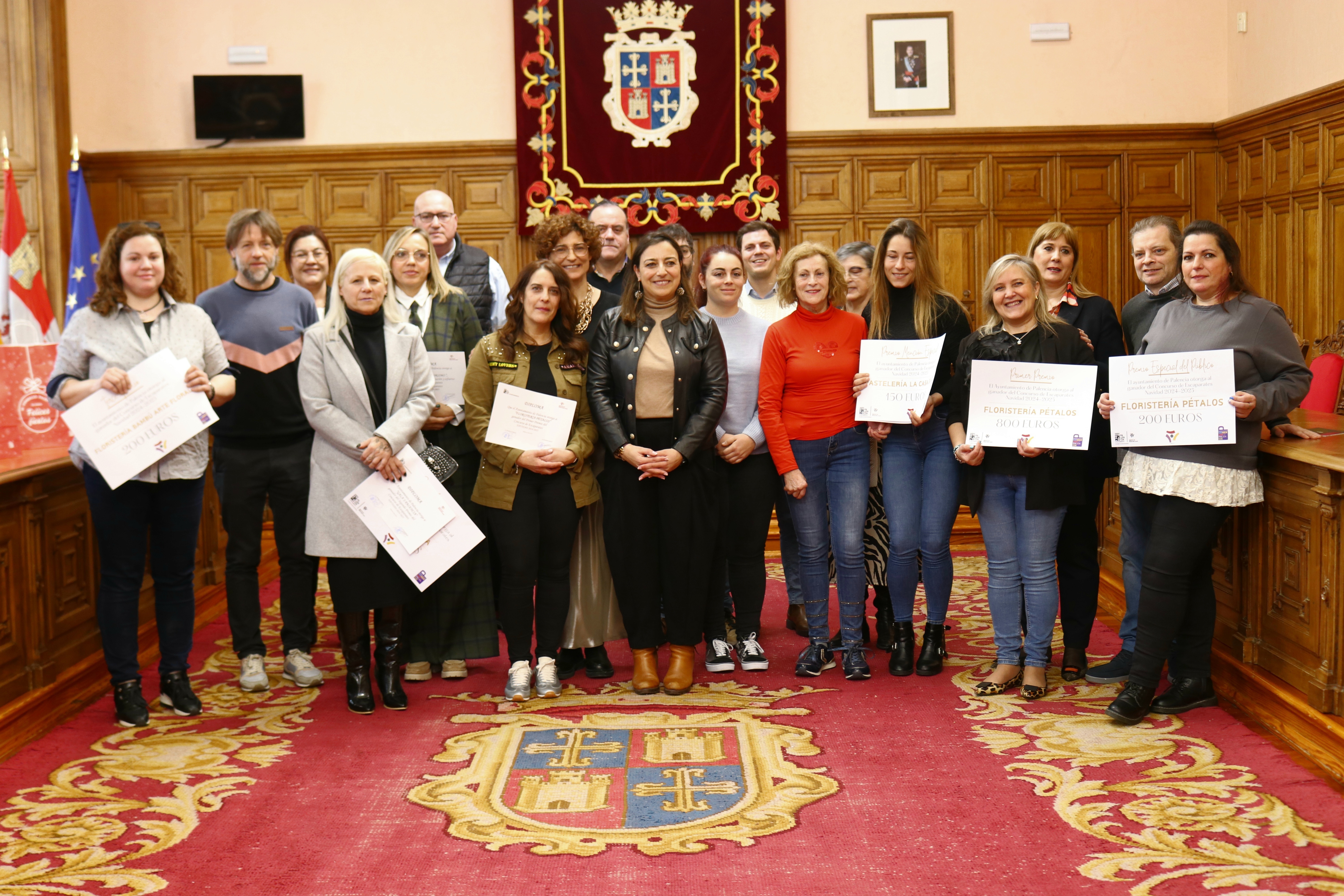 Foto de Familia Concurso de Escaparates Navideños.