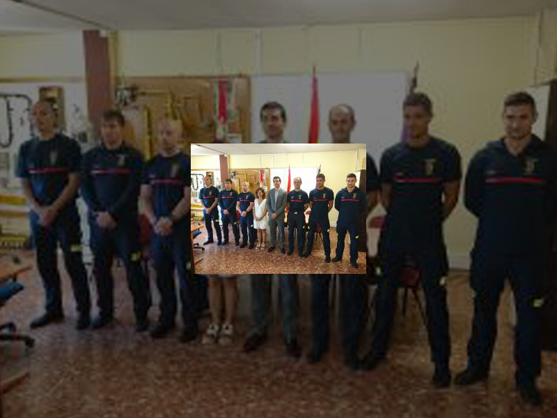 Imagen El Parque de Bomberos de Palencia cuenta desde hoy con cinco nuevos agentes