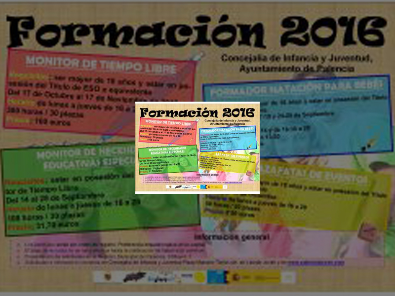 Imagen Infancia y Juventud abre mañana el plazo de inscripción de su oferta formativa de 2016
