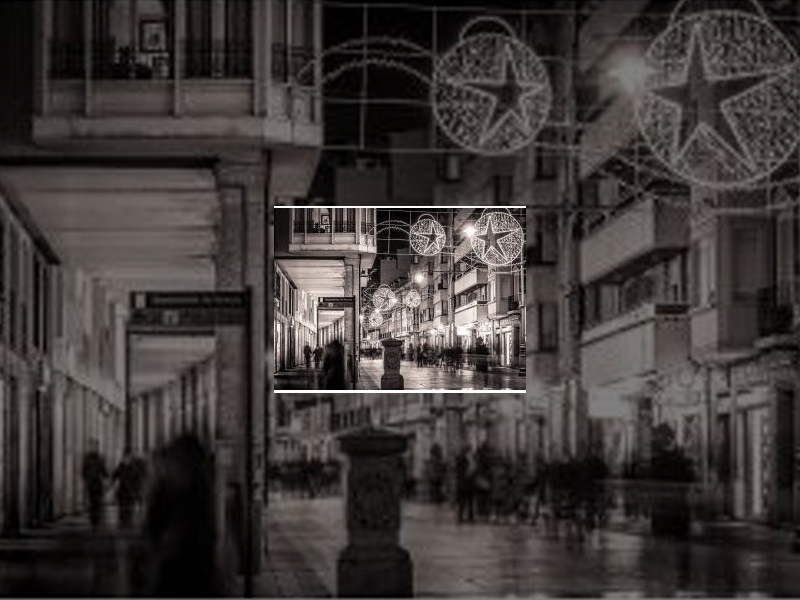 Imagen &#039;Navidad en la Calle Mayor&#039; de José María Molina Sánchez se alzó con el primer premio del concurso Rincones de Palencia 2015