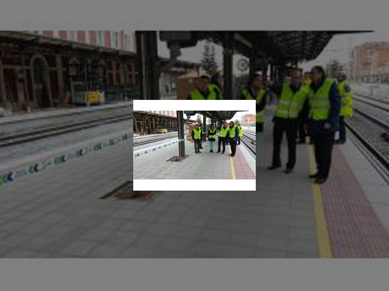 Imagen Las obras de adecuación de la estación de tren de Palencia estarán finalizadas el próximo mes de marzo