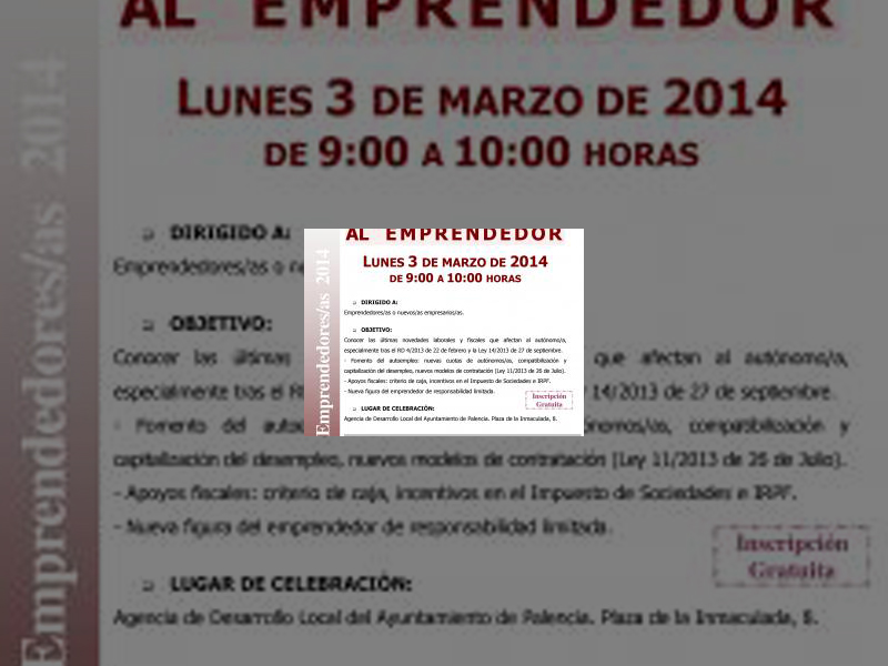 Imagen El Ayuntamiento organiza unas charlas informativas sobre empleo denominadas &#039;Club de Emprendedores&#039;