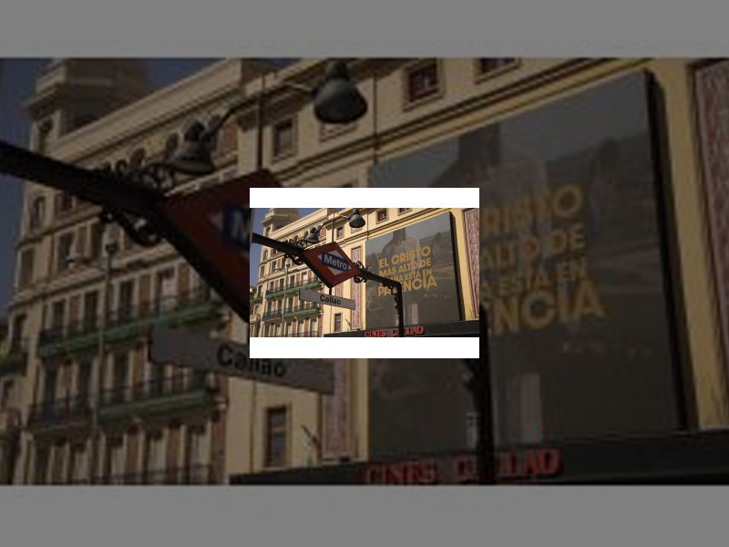 Imagen Arranca una importante campaña de publicidad en las pantallas gigantes de la madrileña Plaza de Callao con el Cristo del Otero como protagonista