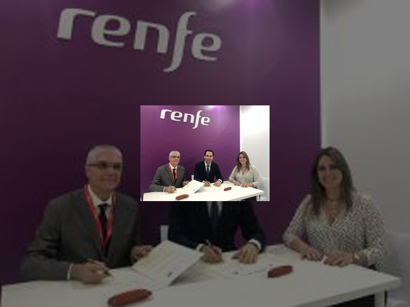 Imagen Alcalde y presidente de RENFE suscriben la prórroga del convenio de colaboración para la promoción turística de la ciudad durante un año más
