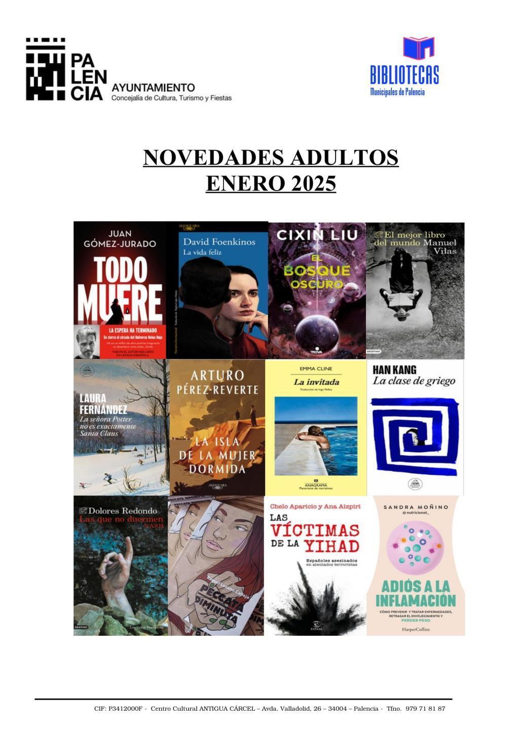 Novedades adulto enero