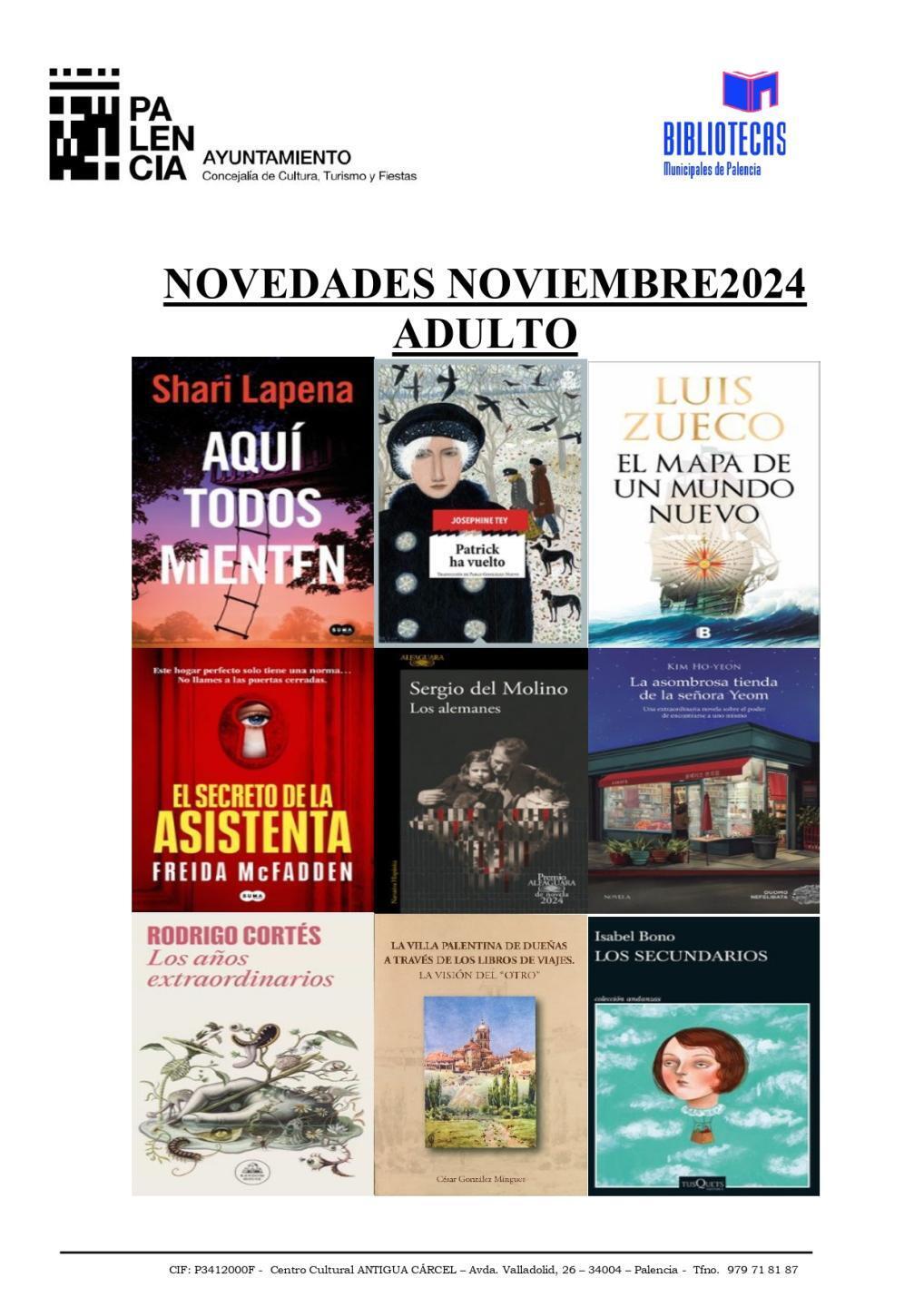 novedades adulto noviembre 2