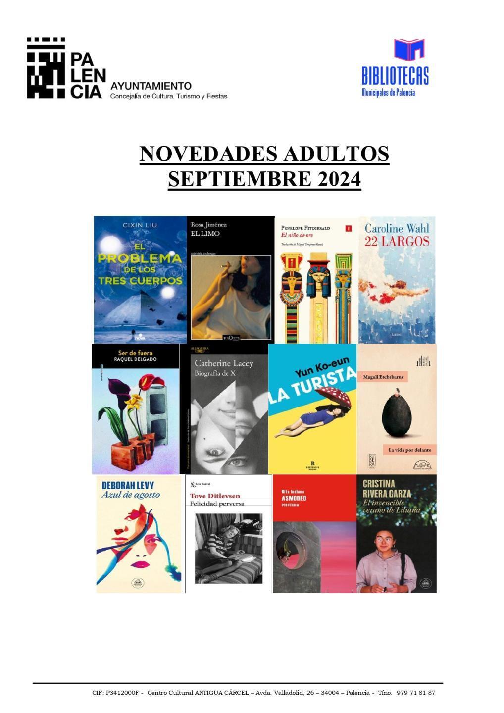 Novedades adulto septiembre