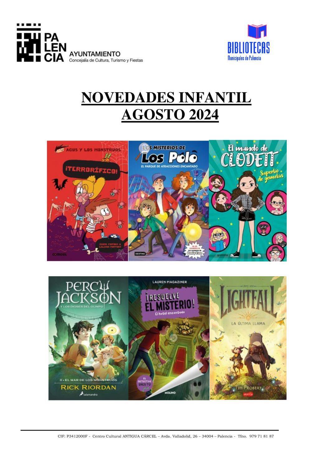 novedades infantil agosto 2024