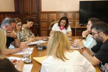 Un momento de la Junta de Gobierno Local celebrada en la Sala de Concejales. 