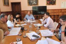 Un momento de la Junta de Gobierno Local celebrada en la sala de concejales. 