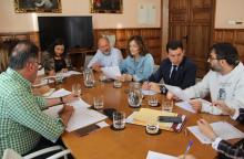 Un momento de la Junta de Gobierno Local celebrada en la Sala de Concejales. 