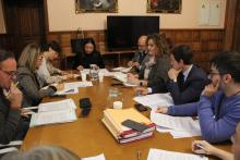 Un momento de la Junta de Gobierno Local celebrada en la Sala de Concejales. 