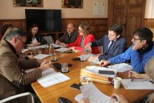 Un momento de la Junta de Gobierno Local celebrada en la Sala de Concejales. 